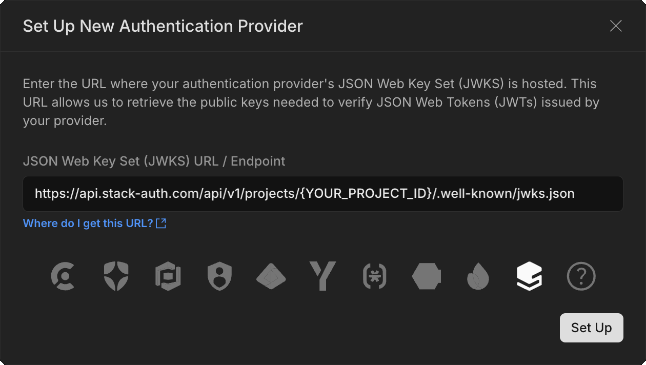 Add Authentication Provider